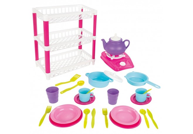 Set de servit ceaiul Pilsan Hamarat Three-Tier Dish Rack