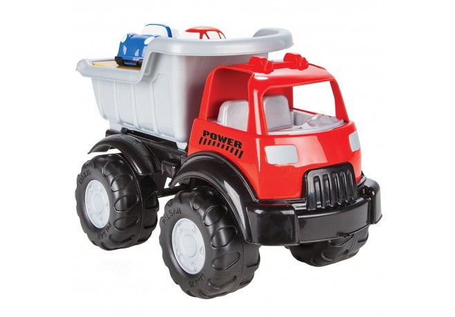 Camion basculant Pilsan Power Truck cu 2 masinute