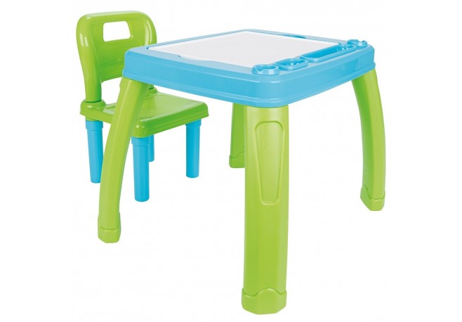 Set Masuta cu scaun pentru copii Pilsan Study Table blue