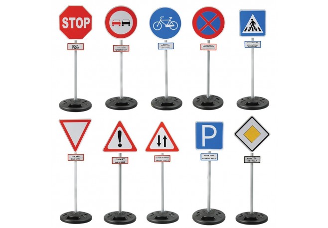 Set Pilsan Jucarie indicatoare rutiere Traffic Signs