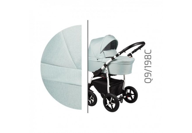 Carucior 3 in 1 Baby Merc Q9 - 198C - Cadru Alb