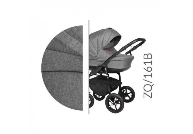 Carucior 3 in 1 Baby Merc Zippy Q - ZQ161B - Cadru Negru