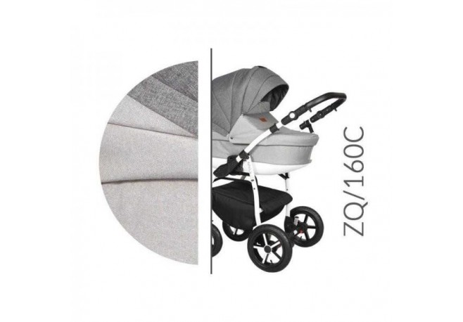 Carucior 3 in 1 Baby Merc Zippy Q - ZQ160C - Cadru Alb