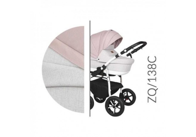 Carucior 3 in 1 Baby Merc Zippy Q - ZQ138C - Cadru Alb