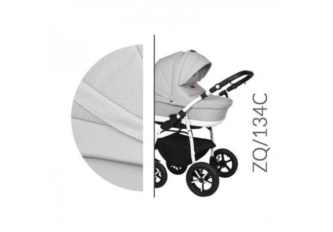 Carucior 3 in 1 Baby Merc Zippy Q - ZQ134C - Cadru Alb