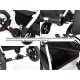 Carucior 3 in 1 Baby Merc Zippy Q - ZQ134C - Cadru Alb
