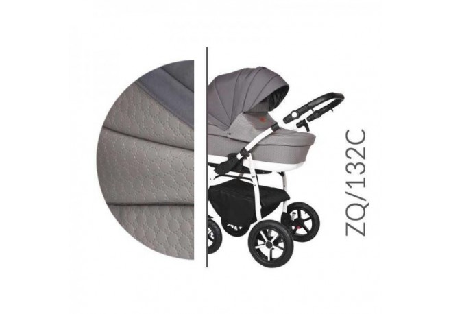 Carucior 3 in 1 Baby Merc Zippy Q - ZQ132C - Cadru Alb