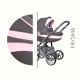 Carucior 3 in 1 Baby Merc Faster 3 Style-164A Cadru Gri