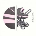 Carucior 3 in 1 Baby Merc Faster 3 Style-164A Cadru Gri