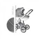 Carucior 3 in 1 Baby Merc Faster 3 Style-26C Cadru Alb