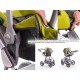 Carucior 3 in 1 Baby Merc Faster 3 Style-26C Cadru Alb