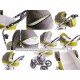 Carucior 3 in 1 Baby Merc Faster 3 Style-26C Cadru Alb