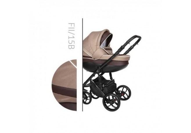 Carucior 3 in 1 Baby Merc Faster 2 Style-15B Cadru Negru