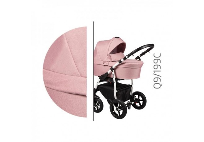 Carucior 3 in 1 Baby Merc Q9 - 199C - Cadru Alb