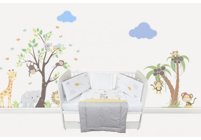 Lenjerie MyKids 4+1 Piese Racoon H240 120x60