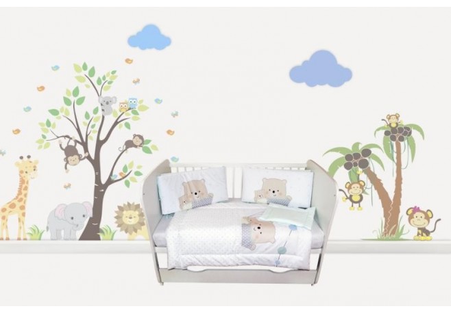 Lenjerie MyKids 4+1 Piese Teddy Ballon 120x60