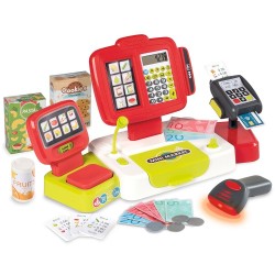 Jucarie Smoby Casa de marcat Large Cash Register rosu cu accesorii