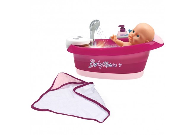 Cadita pentru papusa Smoby Baby Nurse Baleno Bath