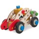 Set constructie din lemn Eichhorn Fire Truck 3 in 1 155 piese