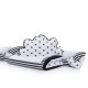 Lenjerie MyKids 6 piese Gray-White fara baldachin 120x60 cm