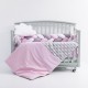 Lenjerie MyKids 6 piese Gray-Pink fara baldachin 120x60 cm