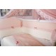 Lenjerie MyKids 9 piese White-Pink fara baldachin 120x60 cm
