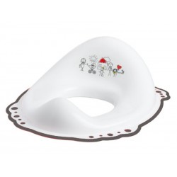 Reductor wc copii MyKids Family Alb-Gri antialunecare