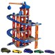 Pista de masini Majorette Motor Lift Center cu 5 masinute