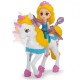Set Dickie Toys Unicorn Trailer masina Mercedes-Benz AMG 500 cu remorca figurine si accesorii