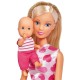 Set Simba Steffi Love New Born Baby Set papusa 29 cm 1 bebelus si accesorii