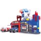 Pista de masini Dickie Toys Fire and Rescue cu 2 masinute