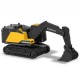 Set Majorette Volvo camion cu remorca camion basculant buldozer si excavator