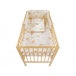Lenjerie MyKids TEDDY STELUTE Crem M2 4+1 Piese 120x60 cm