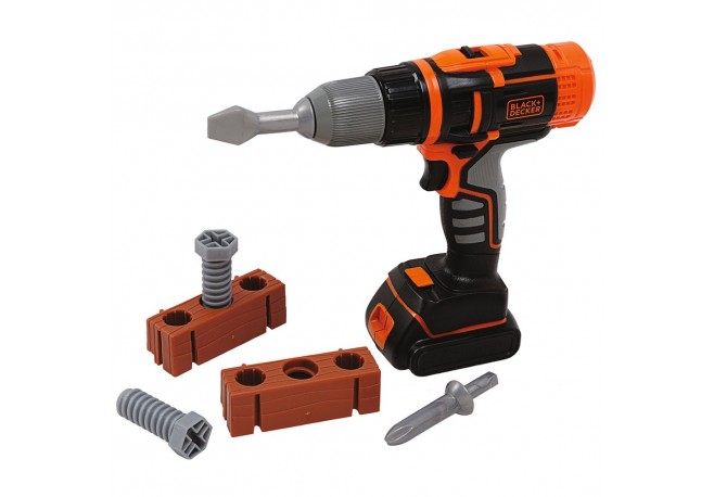Jucarie Smoby Bormasina mecanica Black & Decker cu accesorii