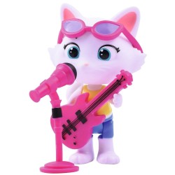 Figurina Smoby 44 Cats Milady 77 cm cu microfon si chitara bass