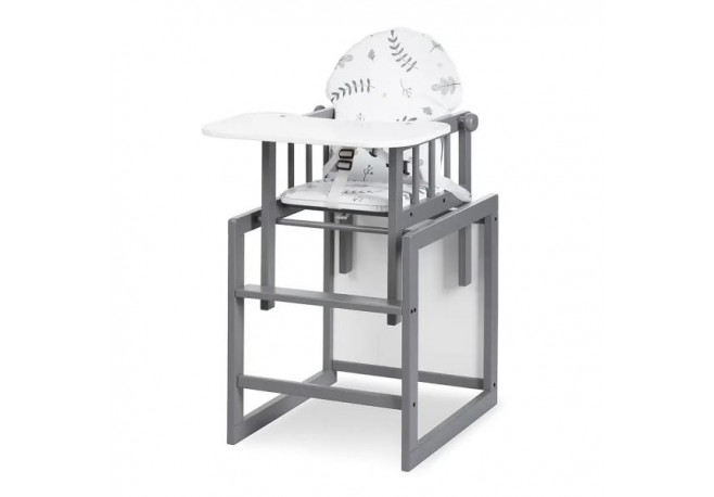 Scaun de masa multifunctional din lemn Klups Lily Grafit