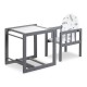 Scaun de masa multifunctional din lemn Klups Lily Grafit
