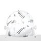 Scaun de masa multifunctional din lemn Klups Lily Alb