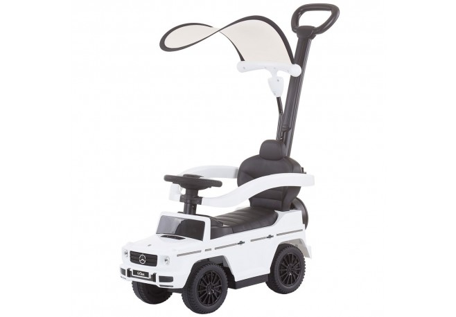 Masinuta de impins Chipolino Mercedes G350 white cu maner si copertina