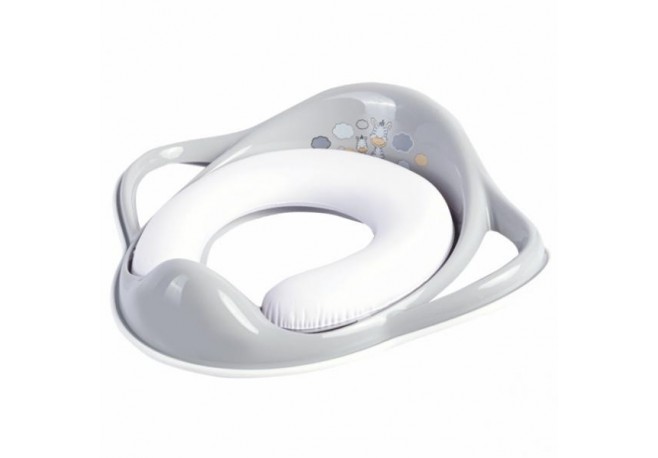 Reductor wc moale copii MyKids Zebra Beige/Grey