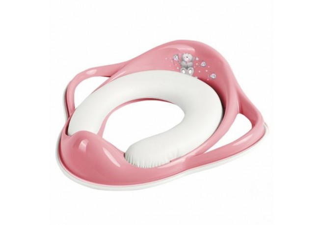 Reductor wc moale copii MyKids Bears Pink White