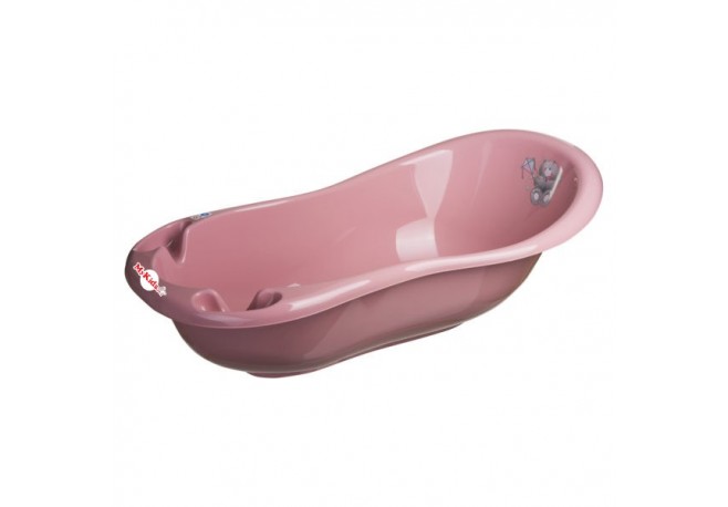 Cadita de baie bebe cu senzor temperatura MyKids Bears Dirty Pink