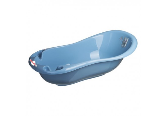 Cadita de baie bebe cu senzor temperatura MyKids Bears Dirty Blue