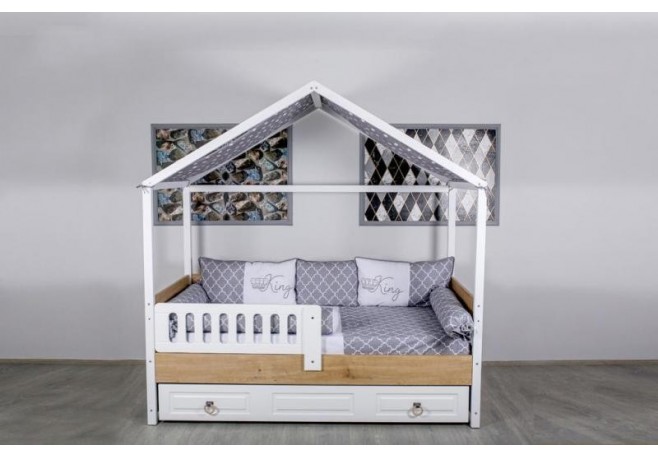 Lenjerie MyKids Montessori 8 Piese King KG102 95x195 cm