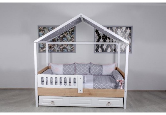 Lenjerie MyKids Montessori 8 Piese Queen QN121 95x195 cm