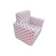 Fotoliu din burete pentru copii MyKids Stelute White Grey Pink