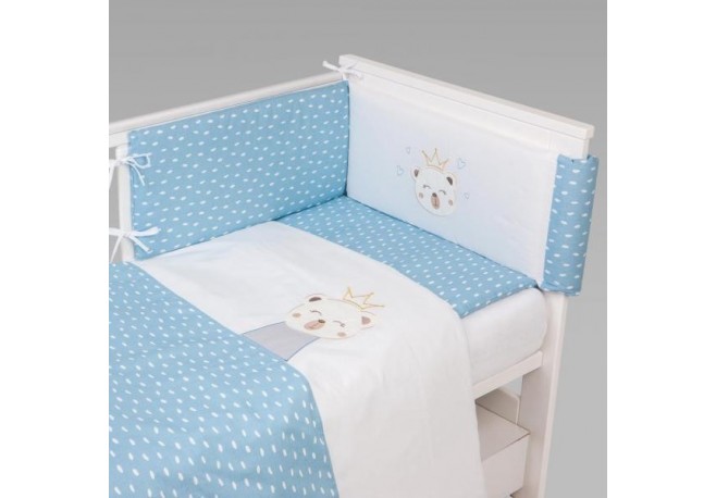 Lenjerie pat 3 Piese KLUPS Teddy Bear Prince C3 H252