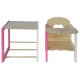Scaun de masa transformabil pentru papusi Eichhorn Doll's Highchair with table