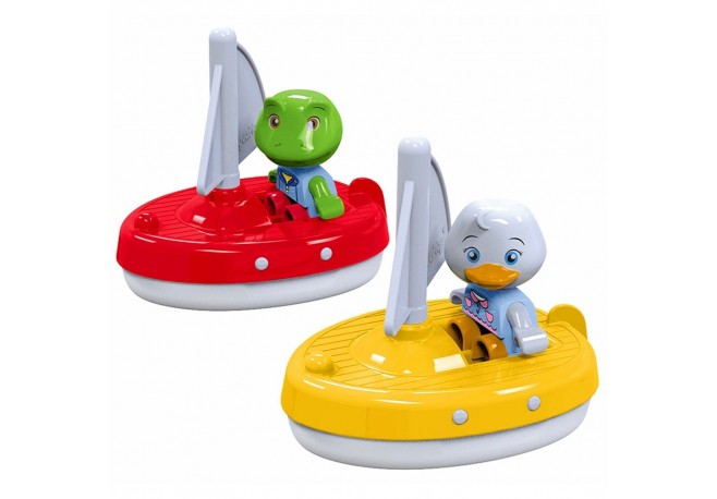 Set AquaPlay 2 barci cu panza si 2 figurine