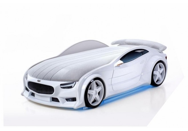 Pat masina tineret MyKids NEO Maserati Alb